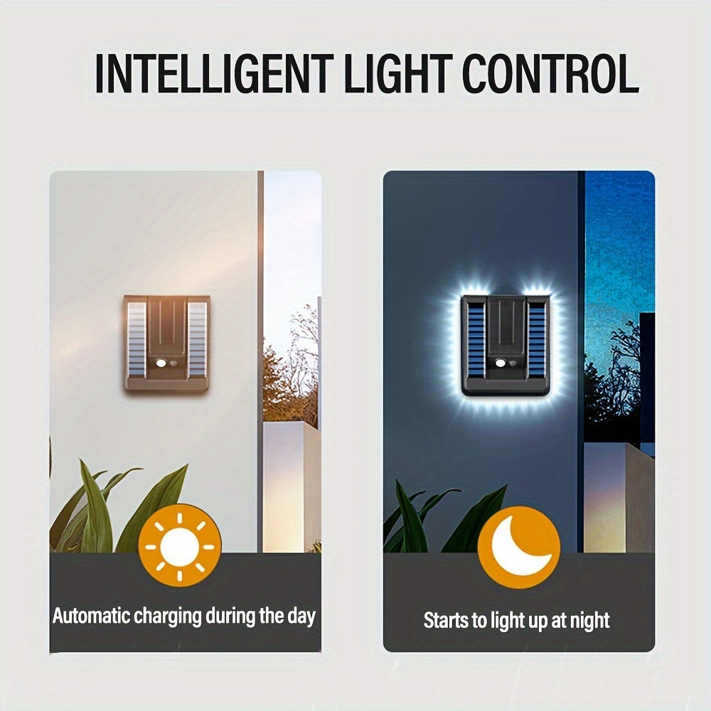 Solar Motion Sensor Outdoor Sconce Lights, LED Waterproof Dusk To Dawn