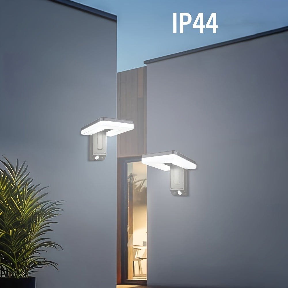 Solar Motion Sensor Outdoor Sconce Lights, LED Waterproof Dusk To Dawn