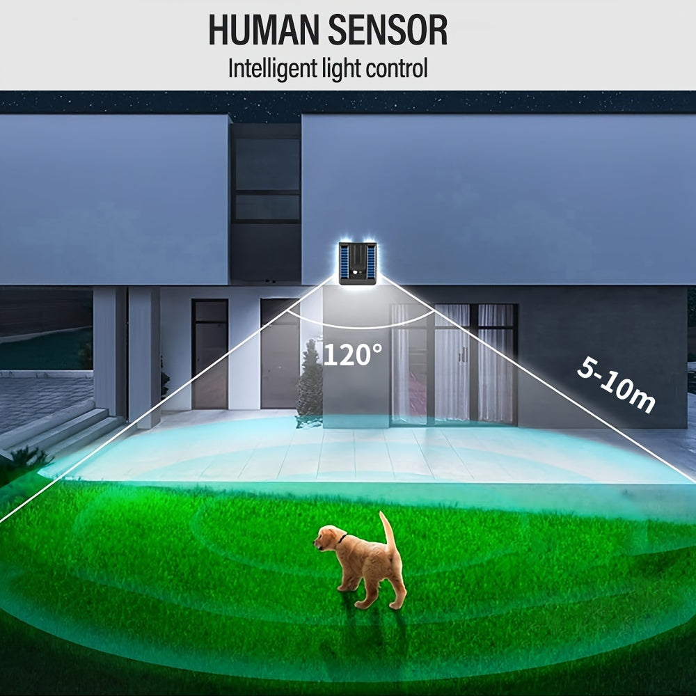 Solar Motion Sensor Outdoor Sconce Lights, LED Waterproof Dusk To Dawn