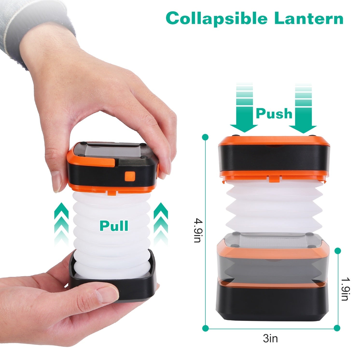 Solar Camping Lantern LED Collapsible Tent Lamp