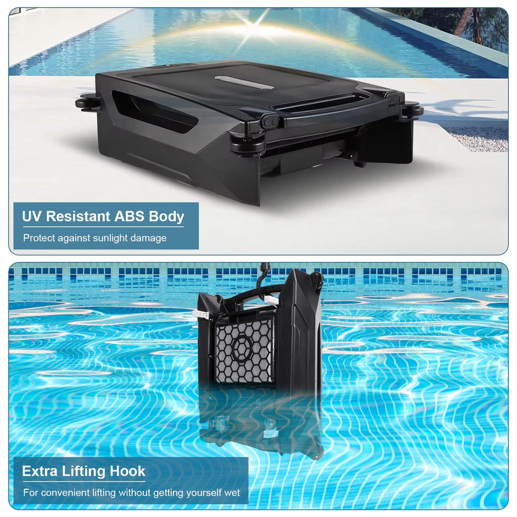 Solar Powered Robotic Pool Skimmer Automatic Swimming Pool Surface Cleaner
