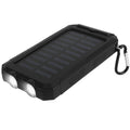 1Pc 10000MAh Solar Power Bank External Battery Pack Dual USB Interface Outdoor Charger With Battery Indicators SOS LED Lights Compass Camping Hiking