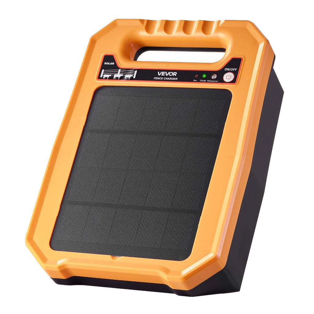 0.3J Solar Fence Charger 1.86 Miles Range Electric Fence Energizer For Livestock